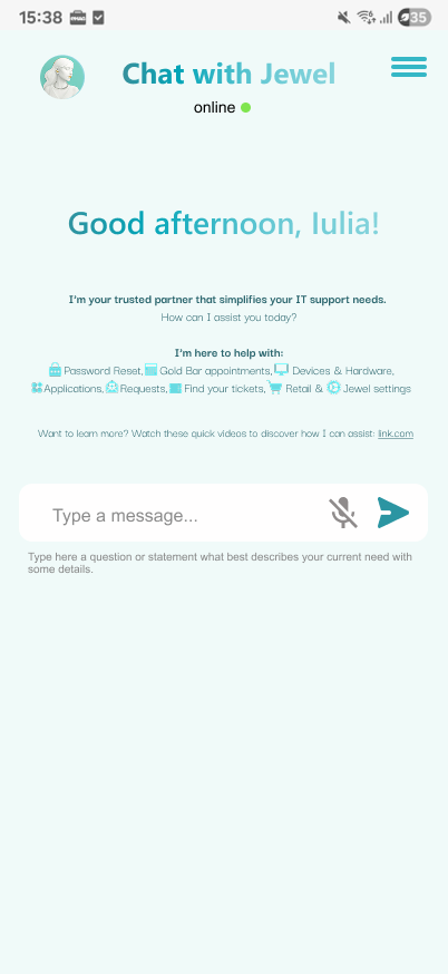 Agentic IT support chat assistant